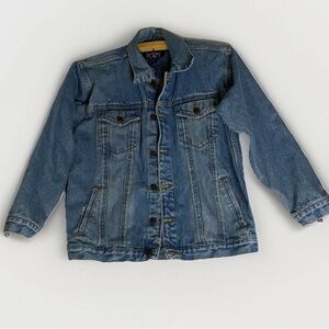 The Childrens Place Denim Youth Girl's Blue Cotton Blend Jeans Jacket Sz L 10-12